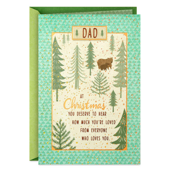 I Love You Very Much Christmas Card for Dad