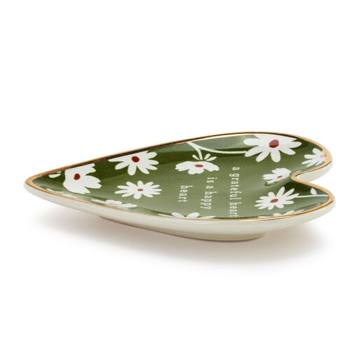 Demdaco Grateful Art Heart Trinket Dish, 