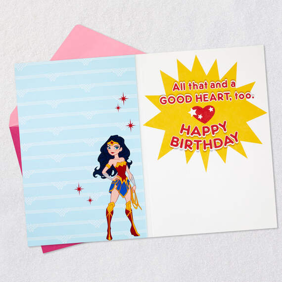 DC™ Wonder Woman™ Fierce Musical Birthday Card With Light, , large image number 3