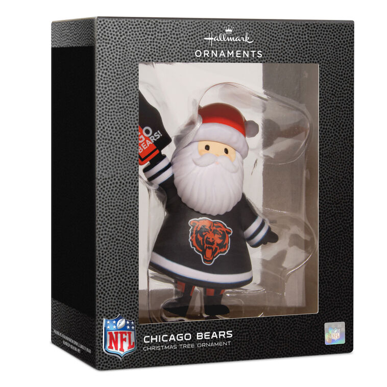 Chicago Bears Santa Fan Christmas Ornament  image number 7