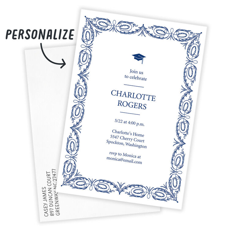 Graduation Invitation Border Designs