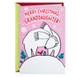 Polar Bear and Bird Granddaughter Christmas Card Card Front image number 1