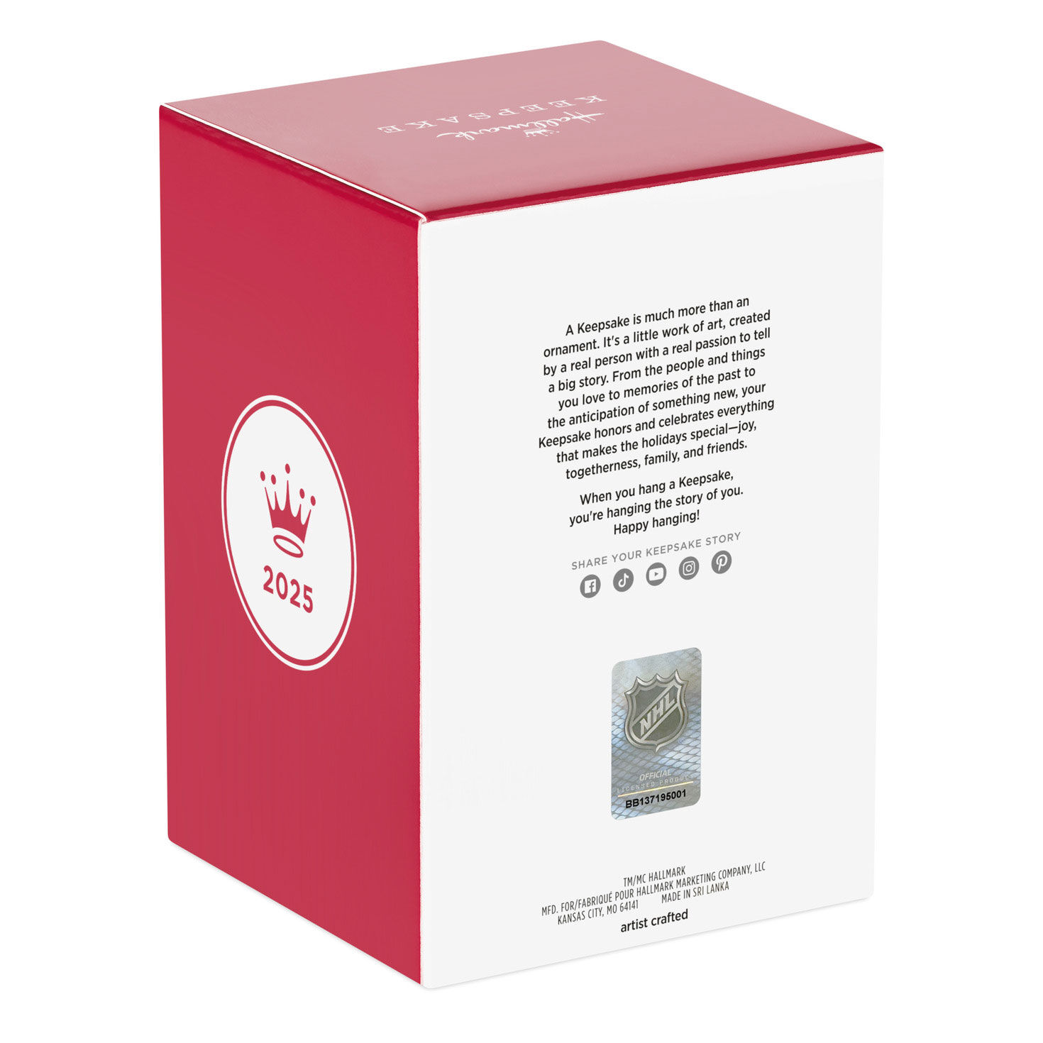 Chicago Blackhawks Connor Bedard Keepsake Ornament package back image number 8