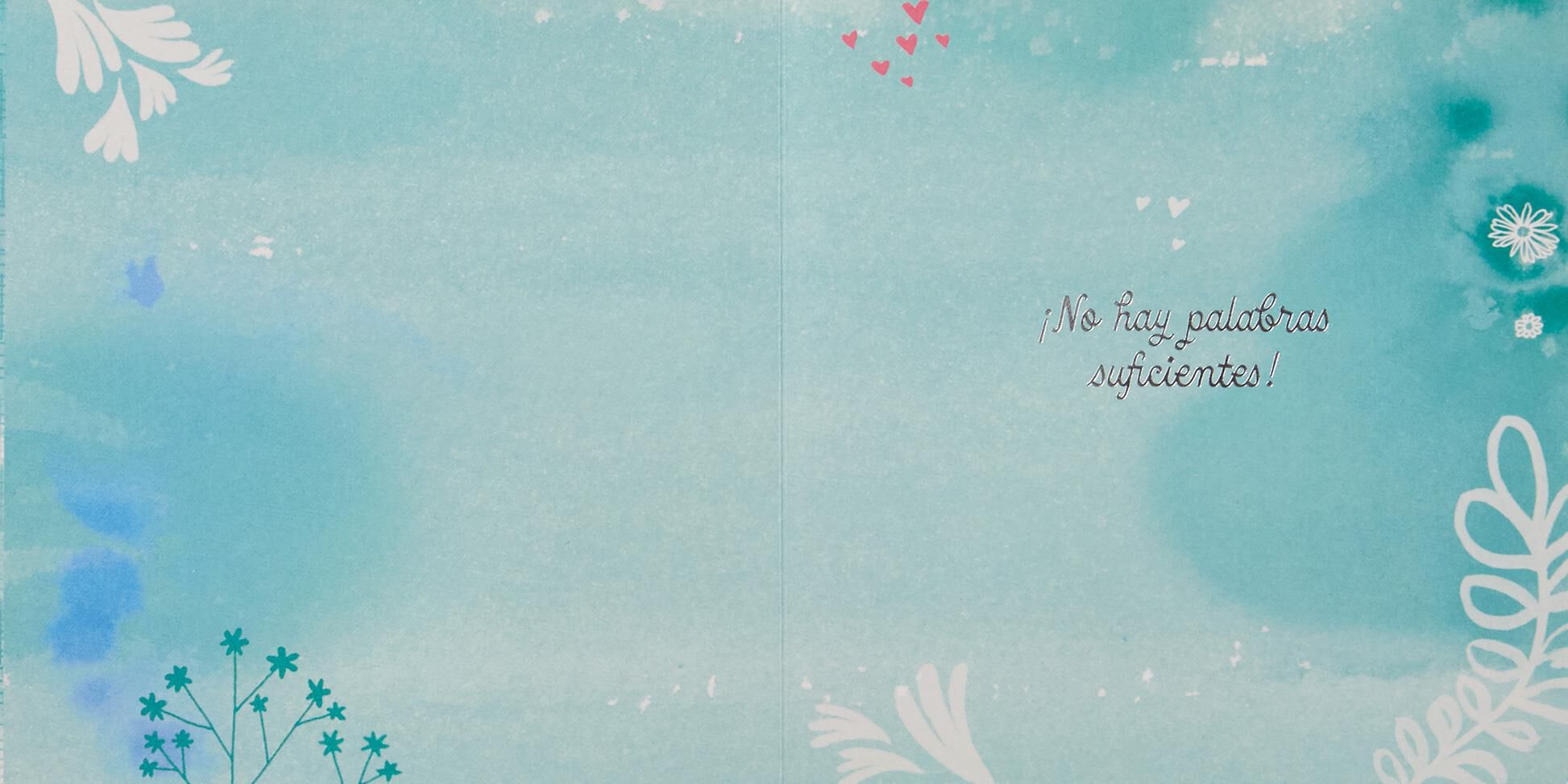 ¡No Hay Palabras Suficientes! Spanish Language Thank You Card