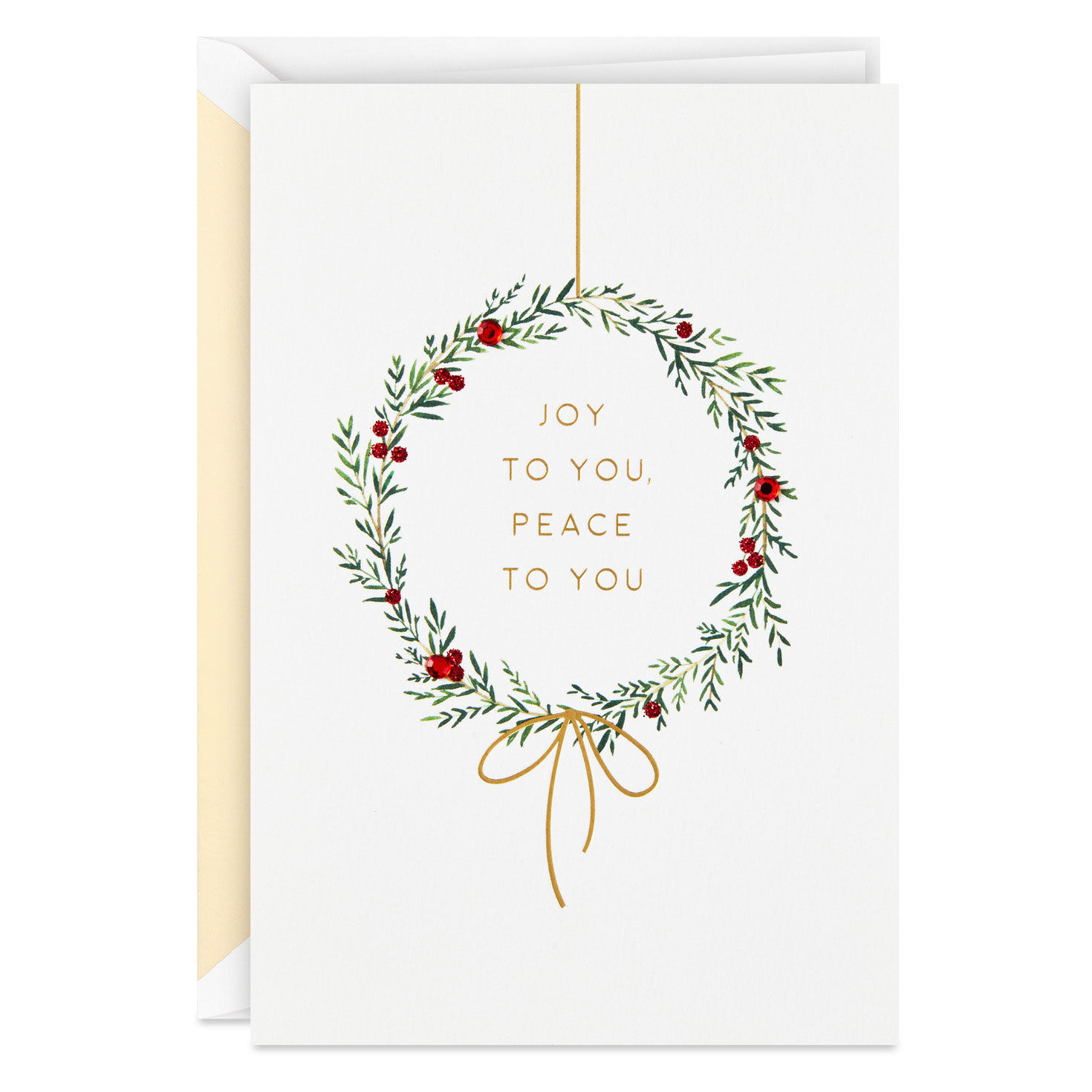 Illustrated Wreath Boxed Christmas Cards, Pack of 10, , large image number 2