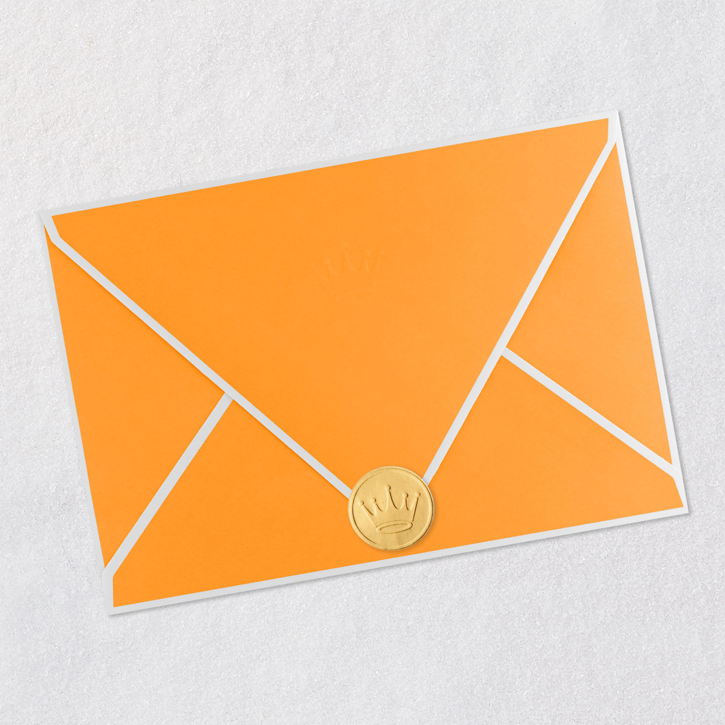 Skateboarding Skeleton Paper Craft Halloween Card Envelope Back with Seal image number 7