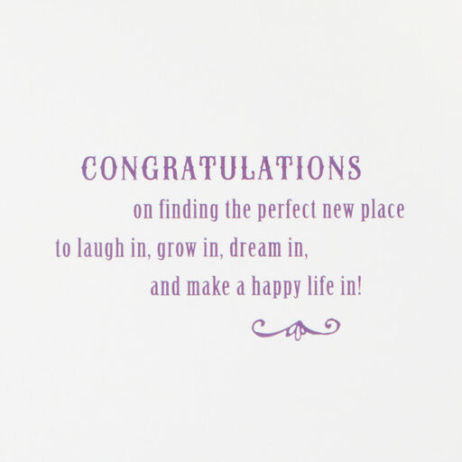 Where You Hang Your Dreams New Home Congratulations Card, 