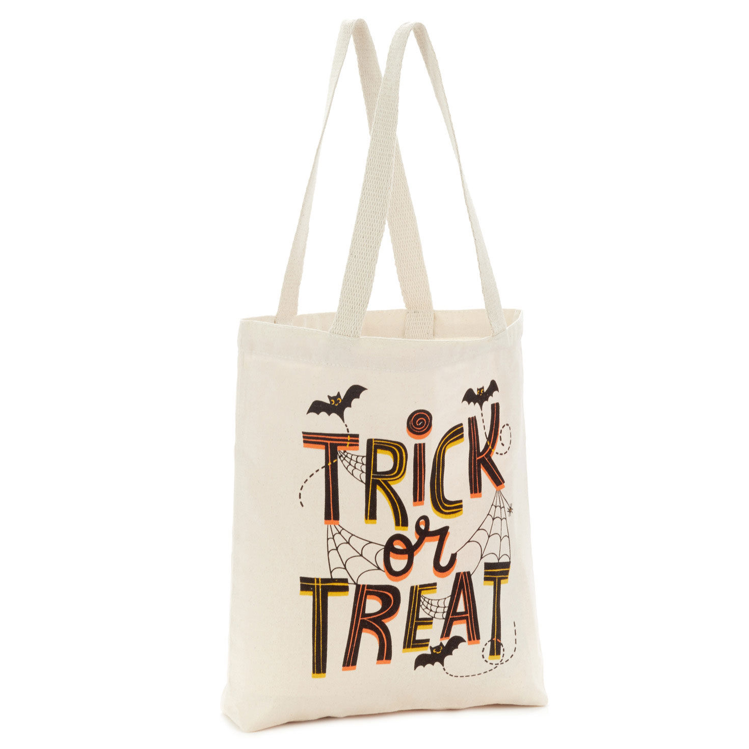 Trick or Treat Canvas Halloween Tote Bag Back image number 6