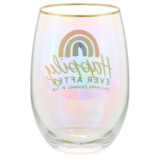 Hallmark Channel Happily Ever After Stemless Wine Glass, 16 oz., 