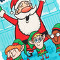 Santa and Farting Elves Funny Christmas Card With Sound Card Front Detail image number 5