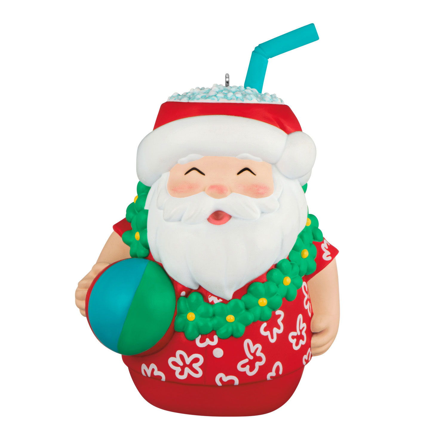 Seasons Tiki-ngs Santa Ornament