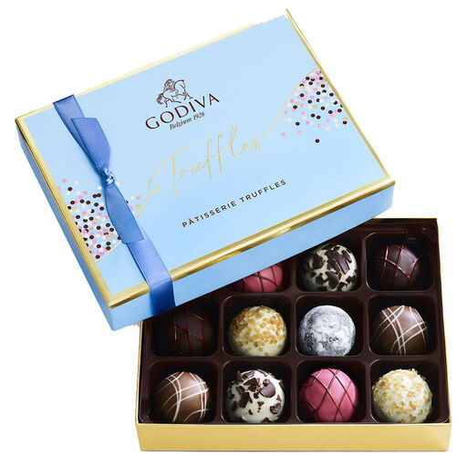 Godiva Assorted Pâtisserie Dessert Truffles Gift Box, 12 Pieces, 