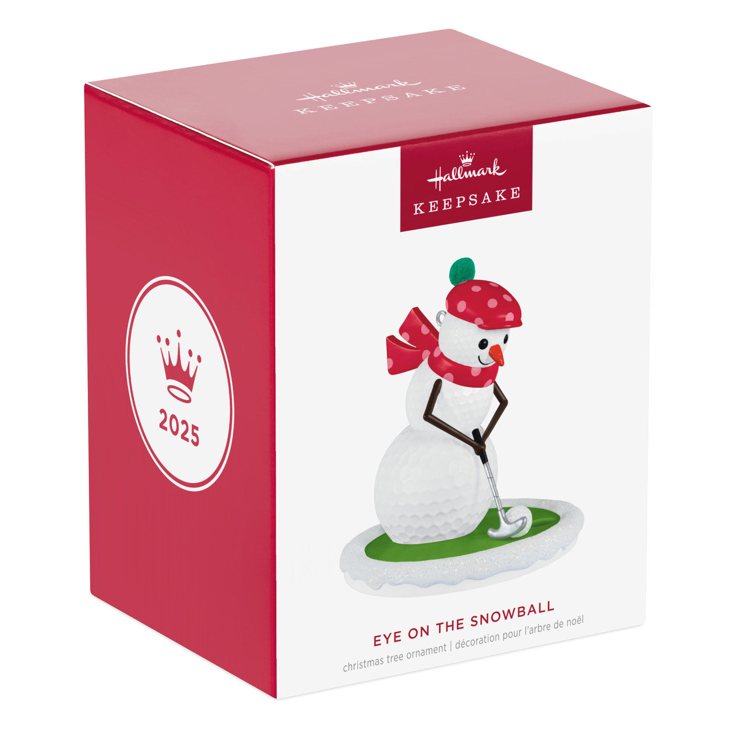 Golfing Snowman Keepsake Ornament Packaging front image number 7