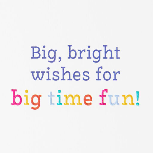 Big Bright Wishes Birthday Card, 