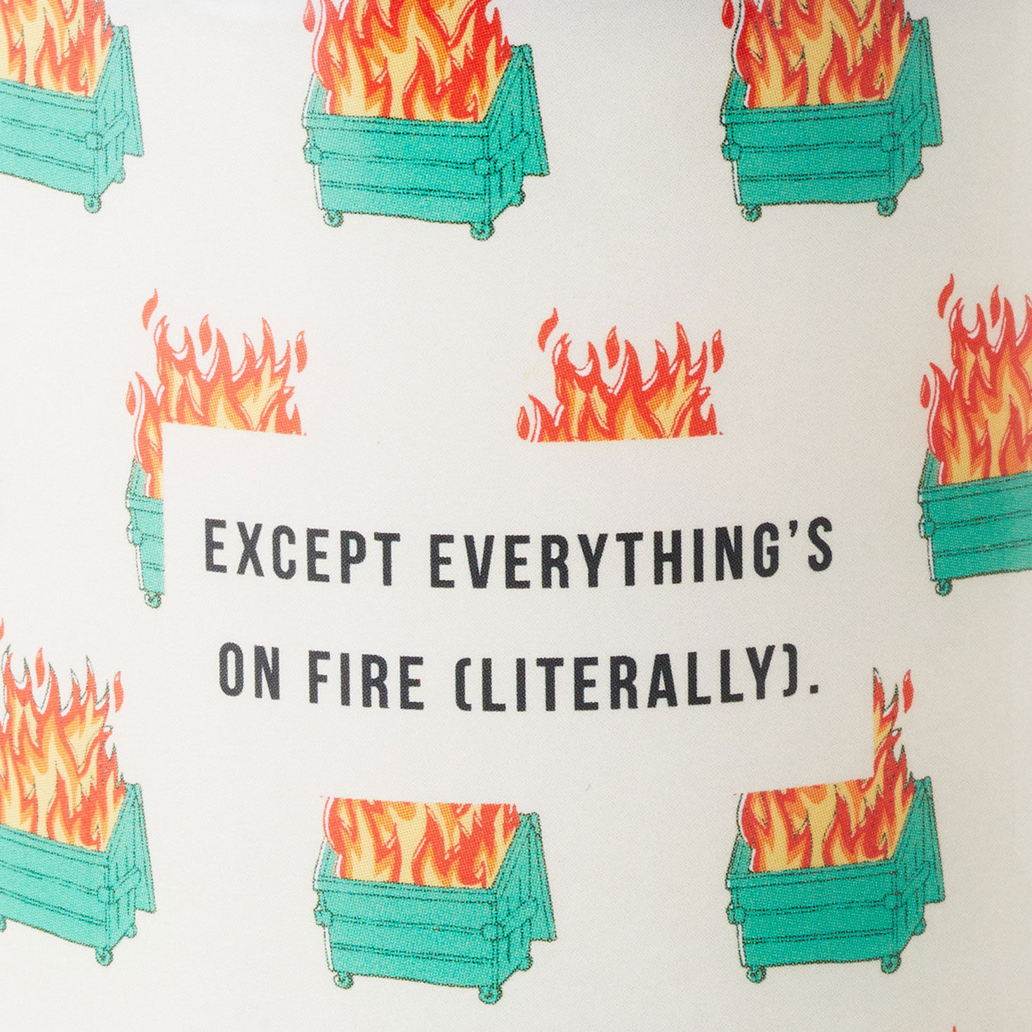 Dumpster Fire Everything's Fine Scented Single-Wick Jar Candle, 7 oz. for only USD 14.99 | Hallmark