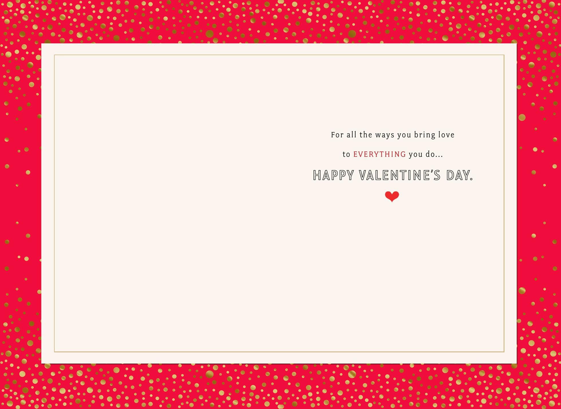 Confetti Hearts LOVE Valentine's Day Card