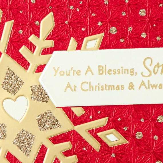 Son, You're a Blessing Religious Christmas Card, , large image number 4