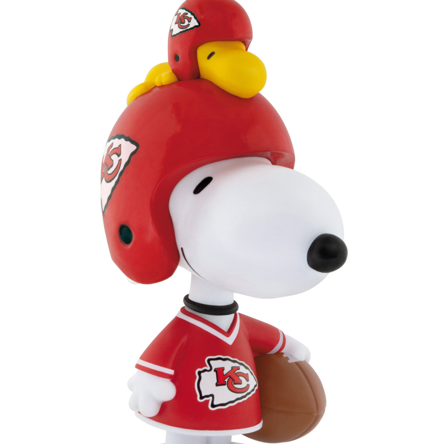 Snoopy Kansas City Chiefs Christmas Ornament upclose view image number 5