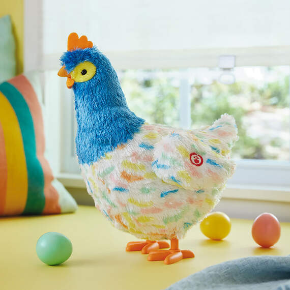Rockin' Springtime Egg-Laying Hen Singing Stuffed Animal With Motion, 12", , large image number 3