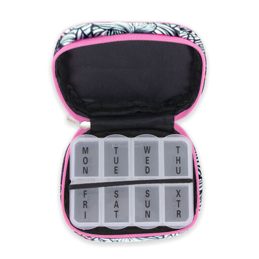 Wellness Keeper Travel Zip Pill Case in In Bloom, 