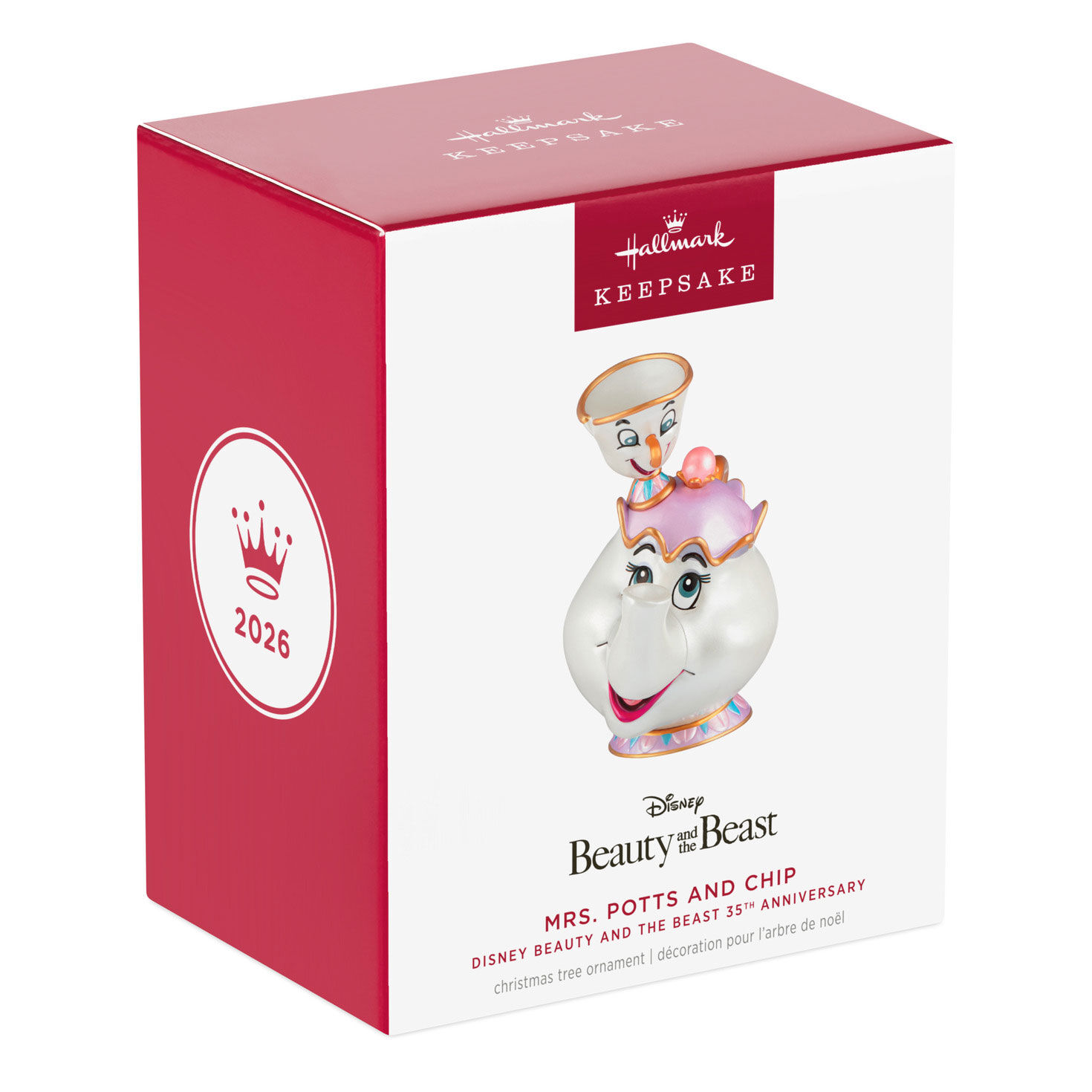 Beauty and the Beast Mrs. Potts and Chip Ornament Package Front image number 7