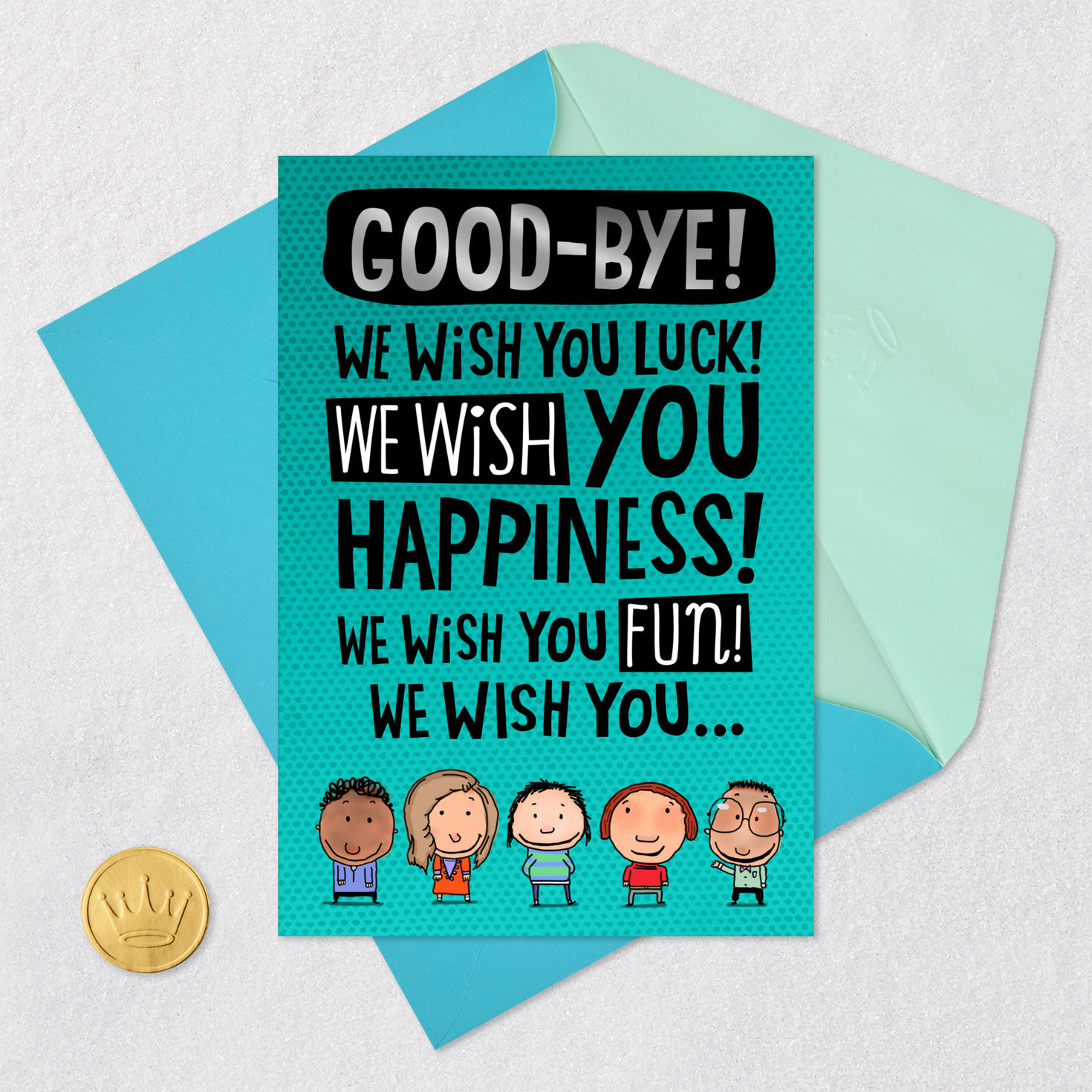 Cartoon Characters Funny Goodbye Card  image number 5