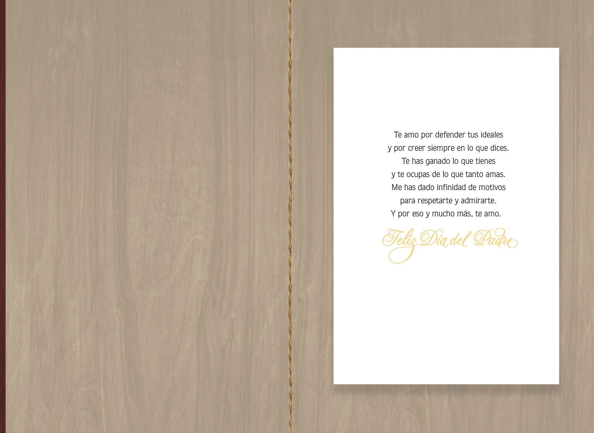 For the Man I Love Spanish-Language Father's Day Card