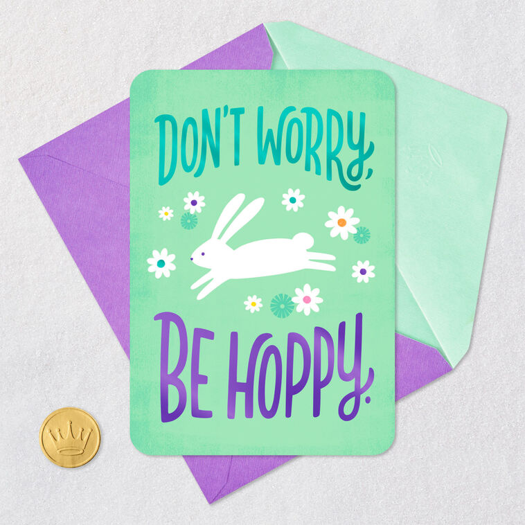 Don't Worry, Be Hoppy Easter Card, , large image number 5