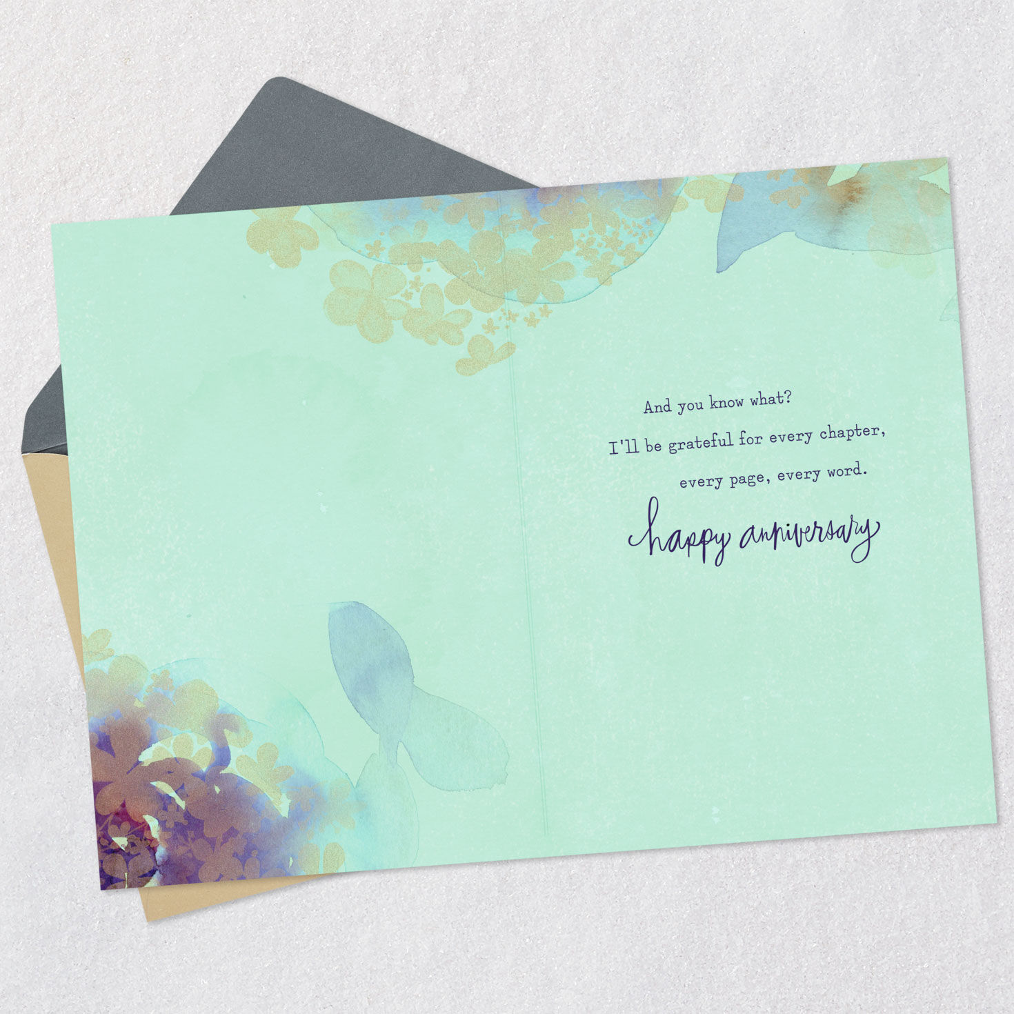 Our Story Is Full of a Lot of Love Anniversary Card, , large image number 3