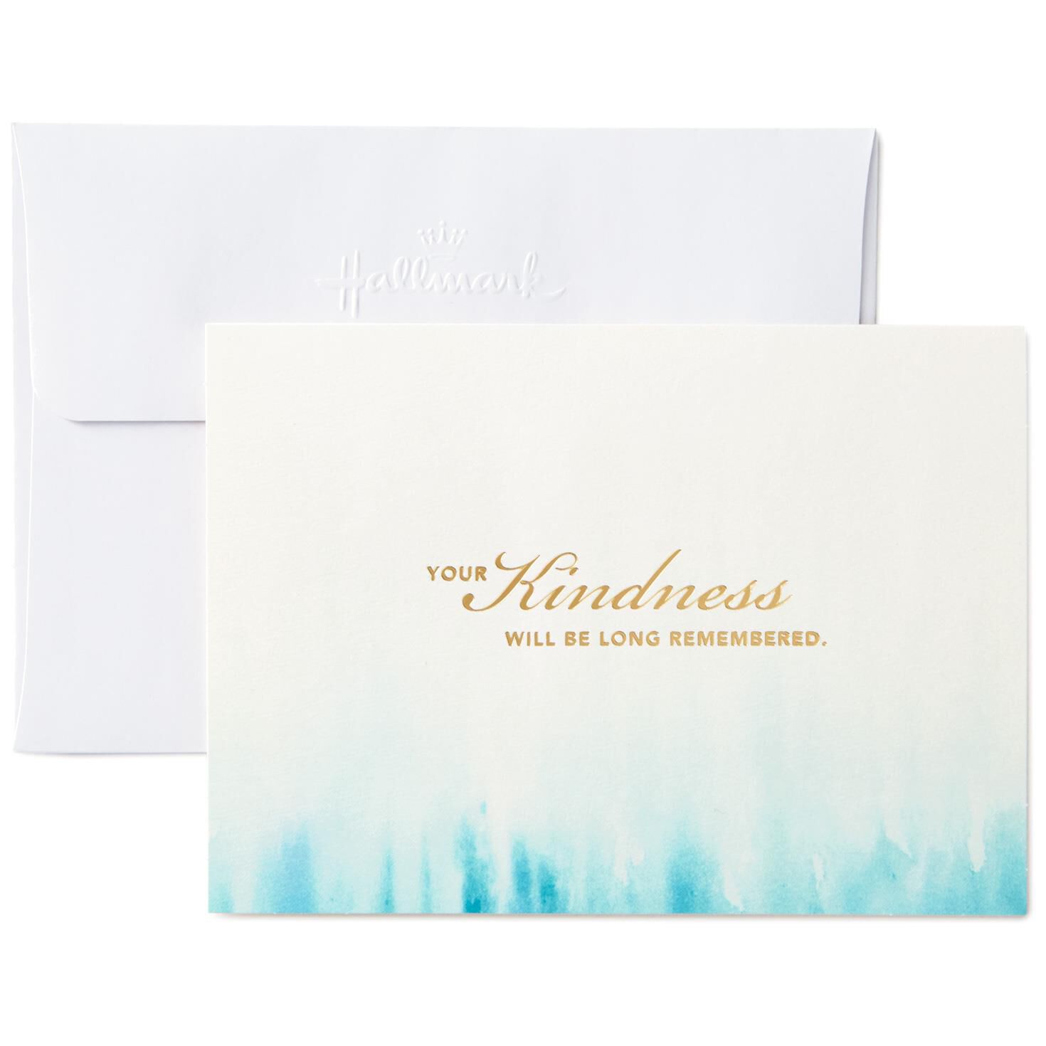 your kindness sympathy thank you notes, box of 10