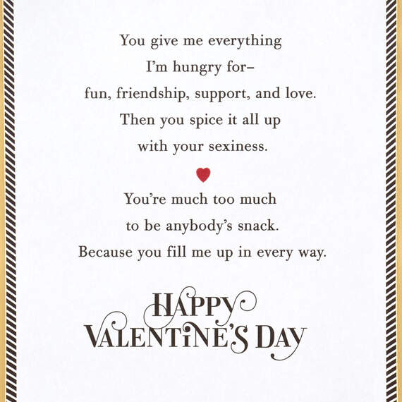 You the Whole Damn Meal Romantic Valentine's Day Card, , large image number 2