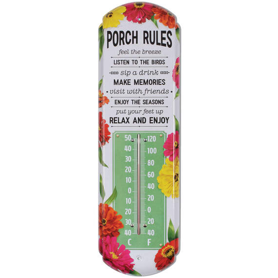 Carson Porch Rules Thermometer, , large image number 1