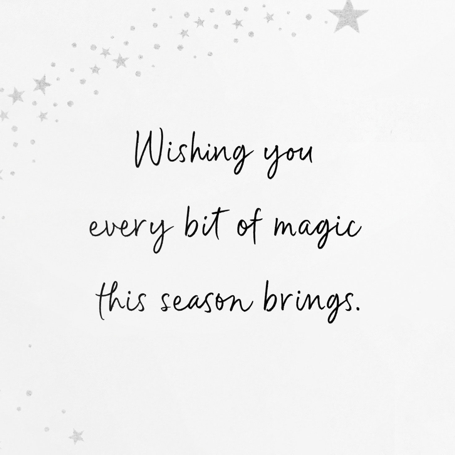 Santa Sleigh Night Sky Boxed Christmas Cards Pack Sentiment image number 4