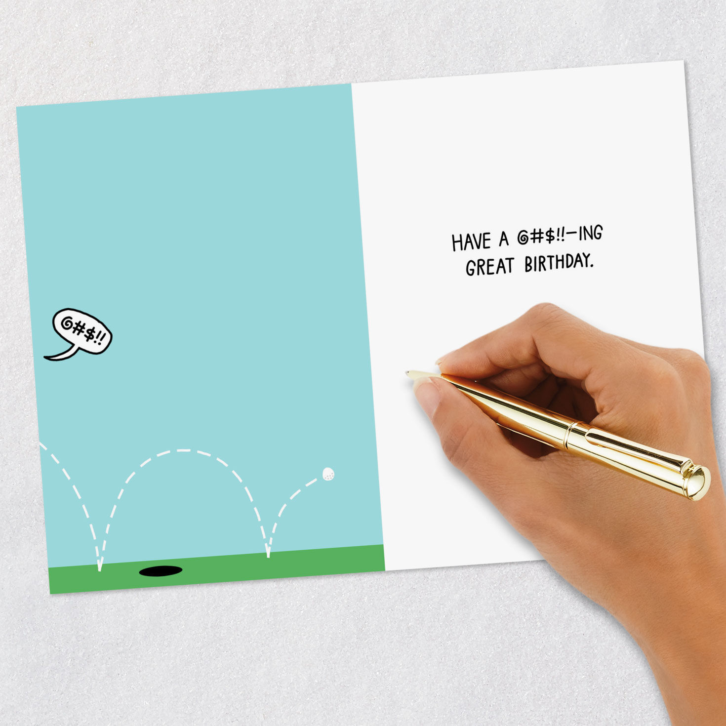 A @#$!!-ing Great Birthday Funny Birthday Card Signing card image number 6