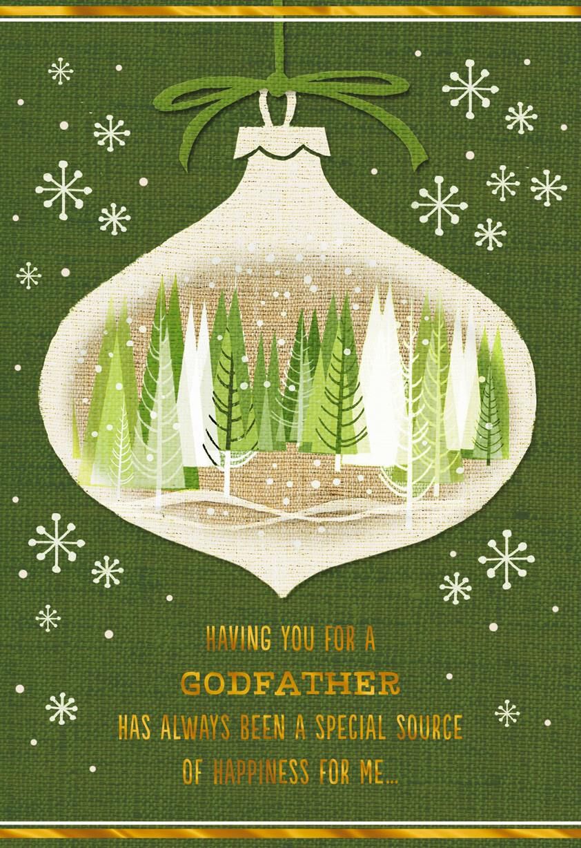 Special Godfather Christmas Card