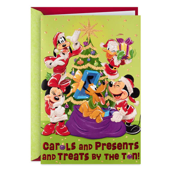 Disney Mickey Mouse and Friends Musical Christmas Card, , large image number 1