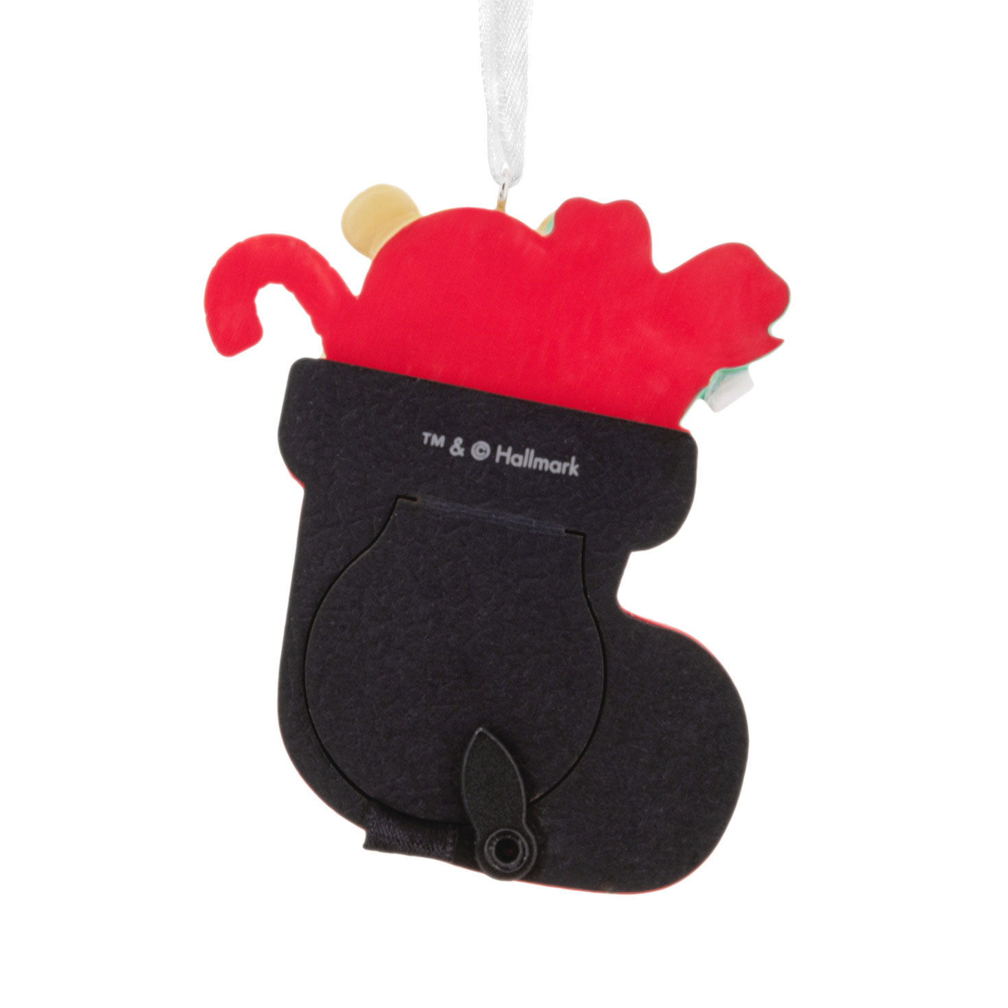 Red Stocking Baby's 1st Frame Christmas Ornament Back image number 6
