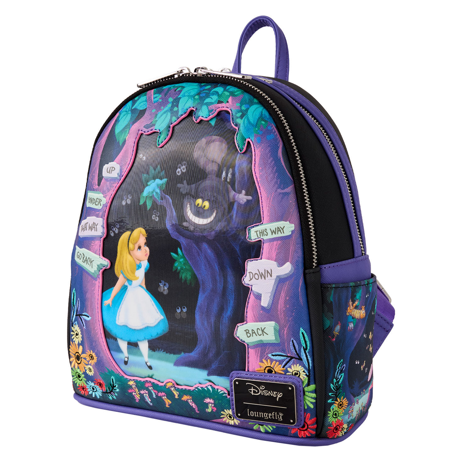 Disney Alice in Wonderland Cheshire Cat Mini Backpack side image number 3