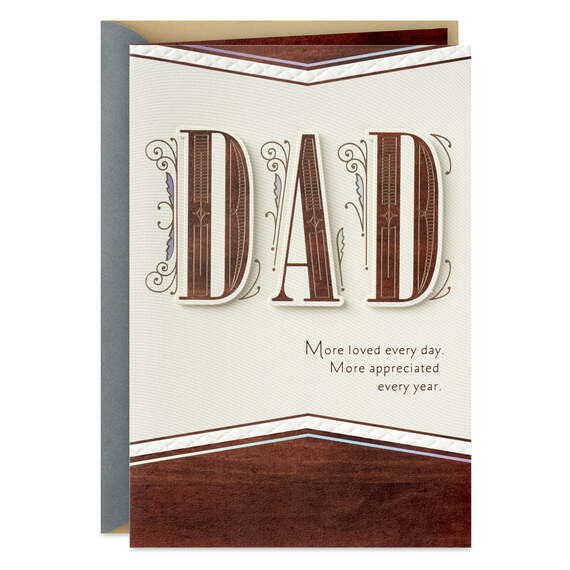 Loved and Appreciated Father's Day Card for Dad, , large image number 1