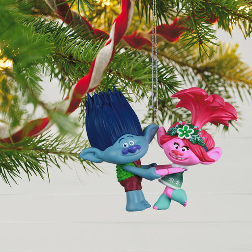 DreamWorks Animation Trolls Holiday in Harmony Poppy and Branch Ornament, 