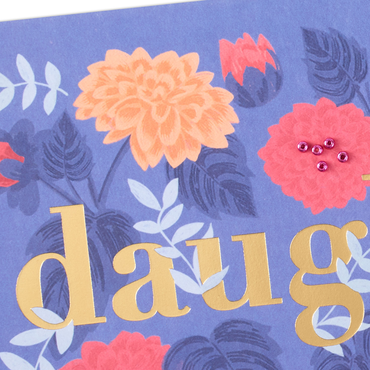 Beaded Flowers Daughter Mother's Day Card  image number 4