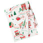 Holiday Scenes on Cream Fleece Blanket front folded image number 1