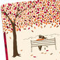 Couple on Park Bench Thanksgiving Card for Spouse Card Front Detail image number 5