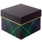 Green and Blue Plaid 7" Square Gift Box, , large image number 1