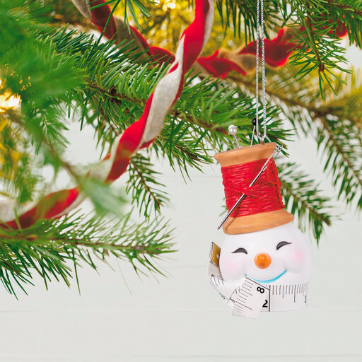 Sew Cheery Snowman Ornament, 