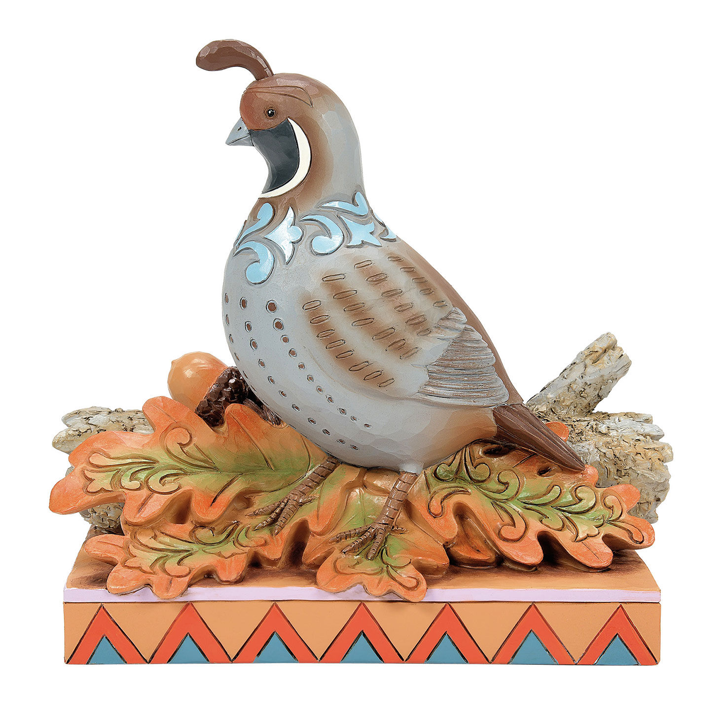 Jim Shore Quail on Autumn Leaves Figurine, 5.67" H for only USD 46.99 | Hallmark