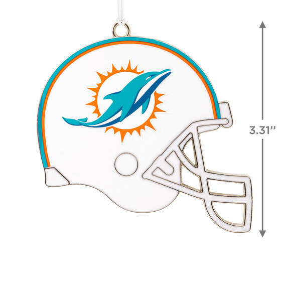 NFL Miami Dolphins Football Helmet Metal Hallmark Ornament, , large image number 3