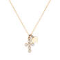 Roman Bubble Gold Cross Necklace for Kids, , large image number 1
