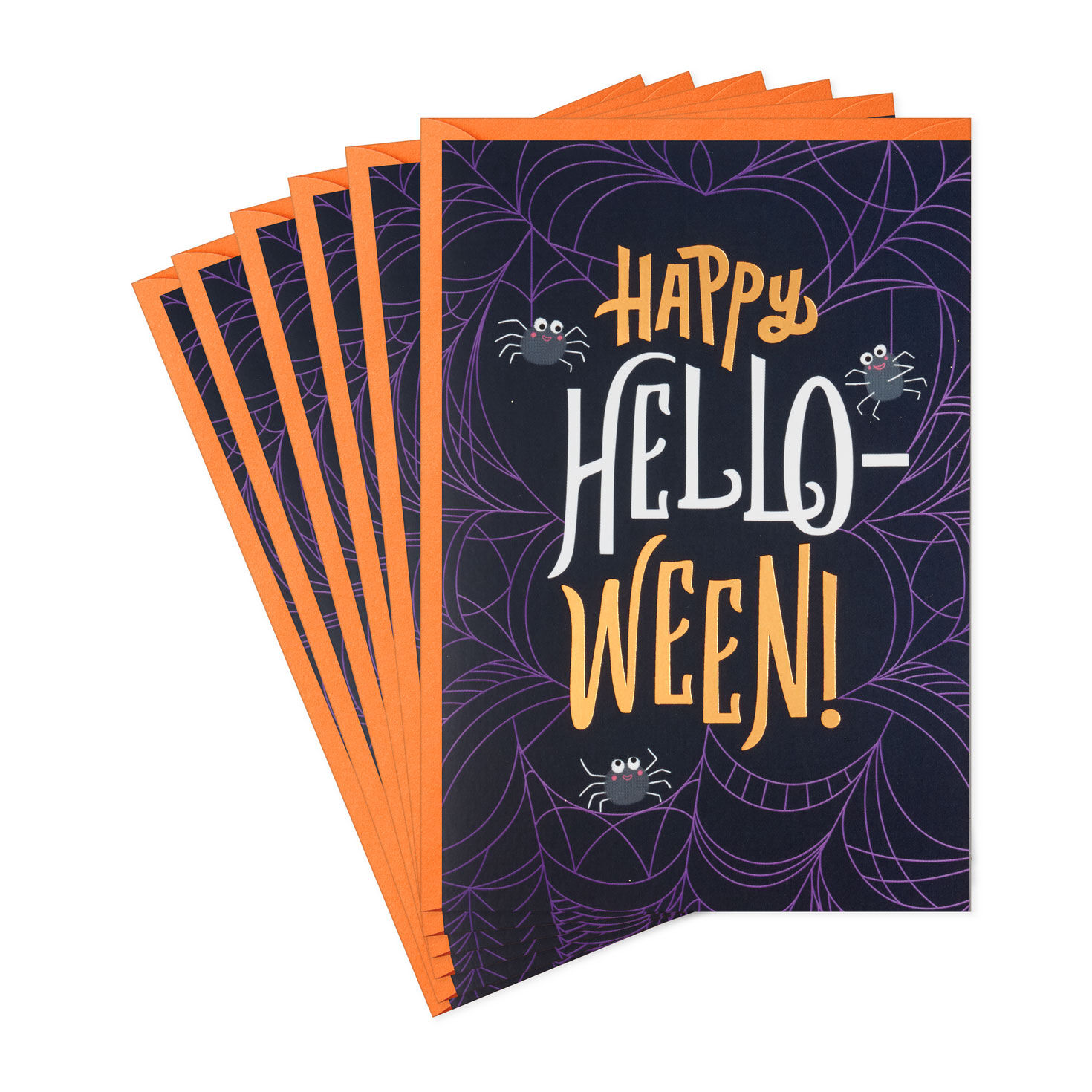 Hello-ween Spiders and Webs Halloween Cards, Pack of 6 for only USD 5.99 | Hallmark
