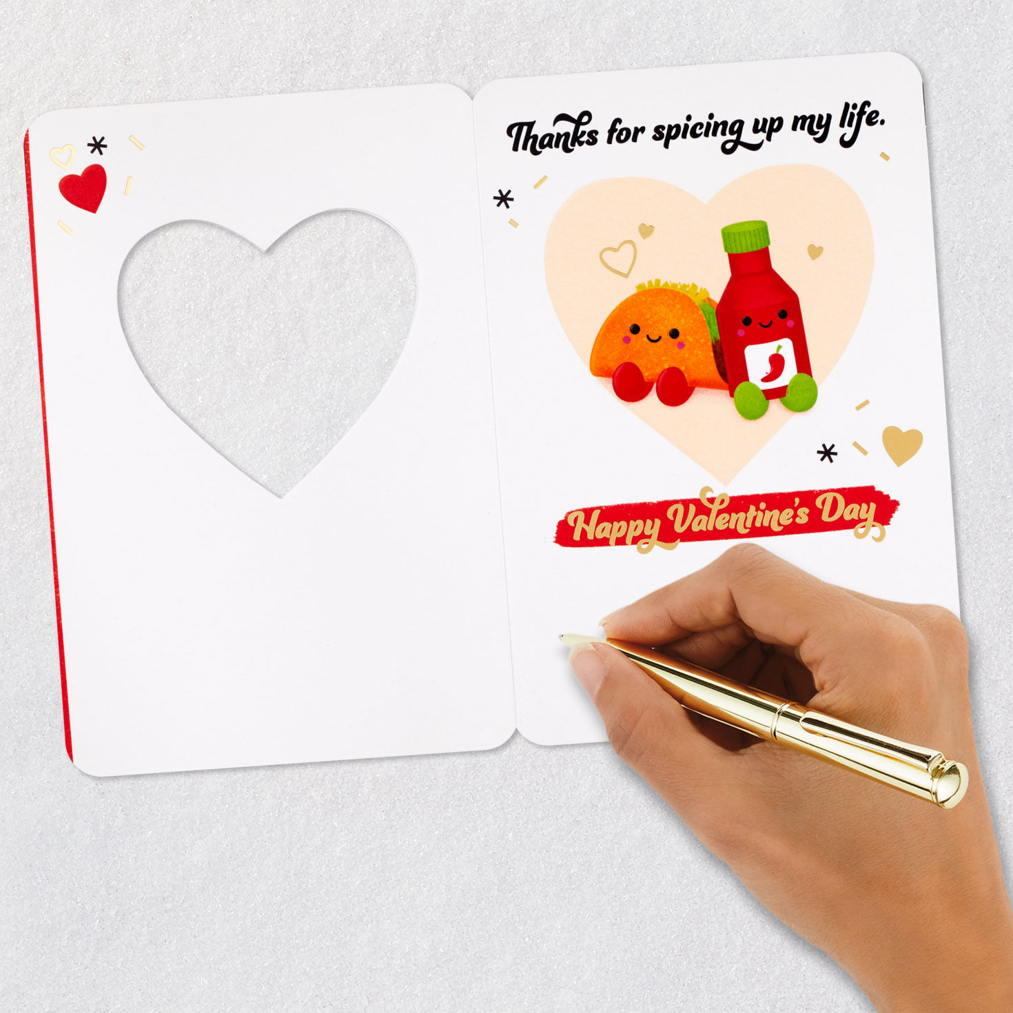 We Just Go Together Valentine's Day Card signing card image number 7